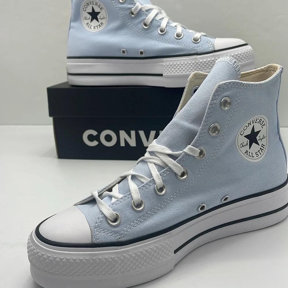 Converse WMNS Platform Sneakers A10644F CTAS LIFT. HI BLUE SUPERMOON/NATURAL IVR
